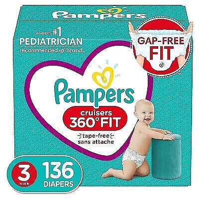 Pampers Cruisers 360 Disposable Diapers Size 3 136 Count