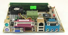 Via EPIA-800 Motherboard Mini-ITX with 800MHz Via CPU 256MB RAM  - Tested Good
