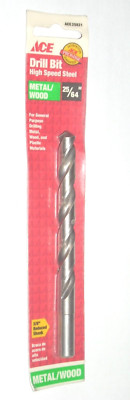 Ace Hardware 25821 High Speed 25/64'' Drill Bit Split Point Metal Wood 3/8'' Shank