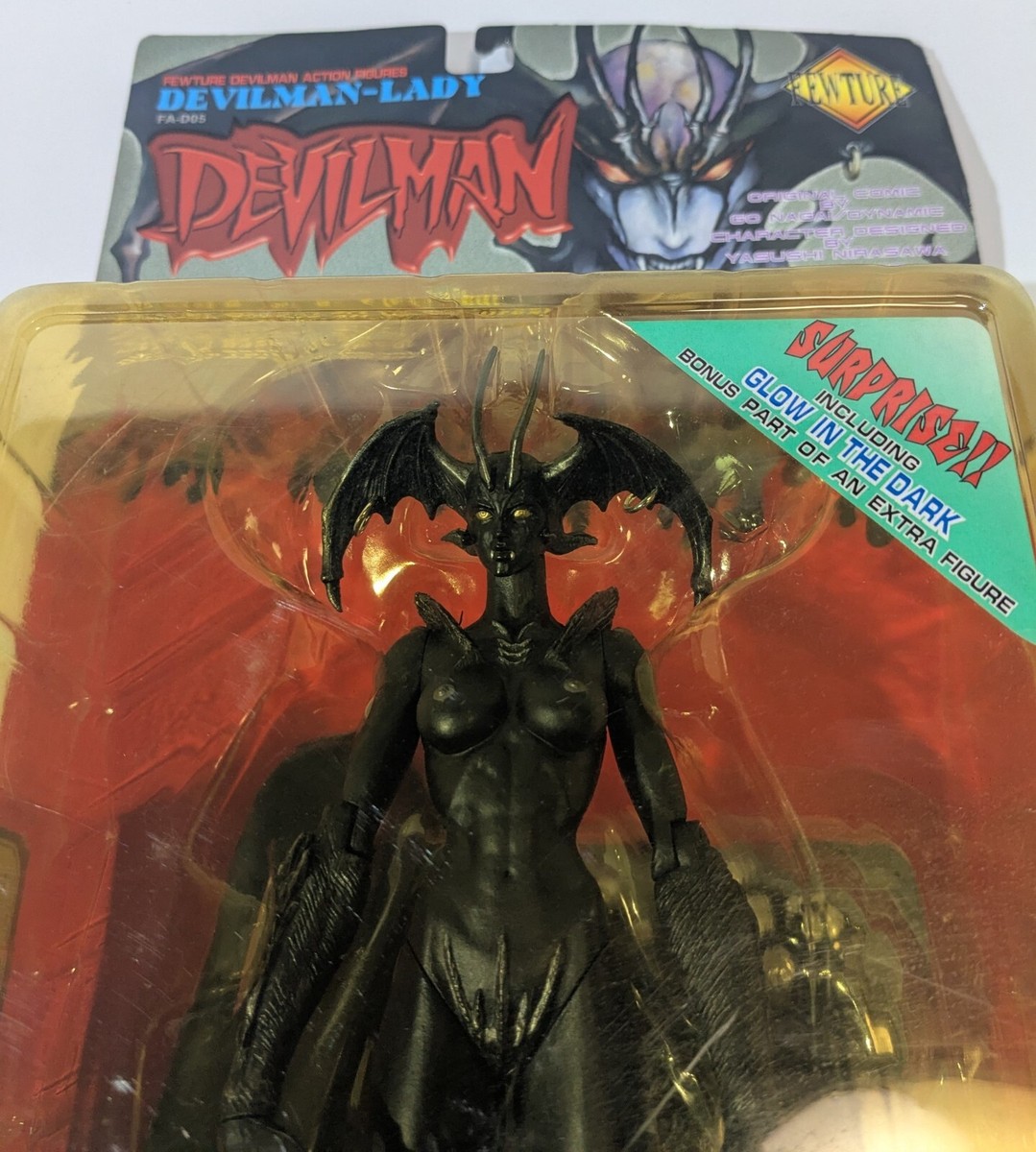 ゲームキャラクター DEVILMAN AMON Fewture Devilman FA-D02 DEVILMAN Winged Devilman Black Fewture Devilman Action Figure FA