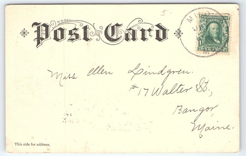 Postkarte Milo Maine verschickt 1906 - Bild 2 von 2