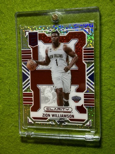 Zion Williamson WHITE SPARKLE PRIZM Clear Card ASIA Red SSP 2022 Elite CLARITY - Picture 8 of 24
