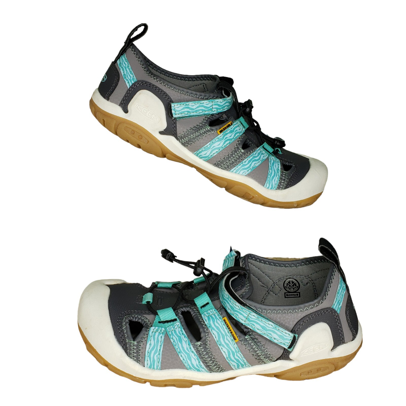 Sandali sneaker Keen Knotch Creek bambino taglia 6 EU 38 verde grigio impermeabili giovani