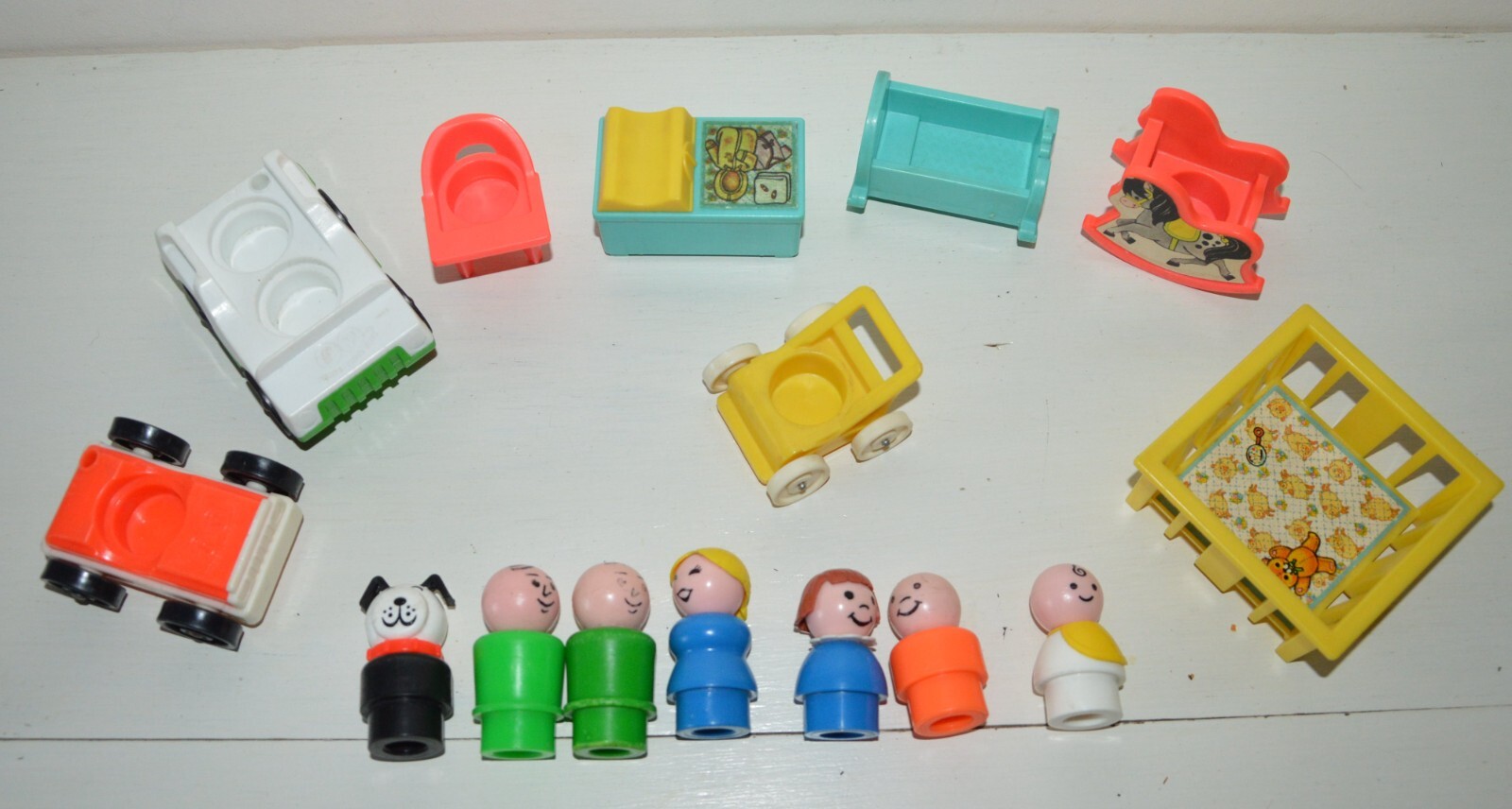Lot ancien jouet chambre de bébé 761 et divers FISHER PRICE TOYS