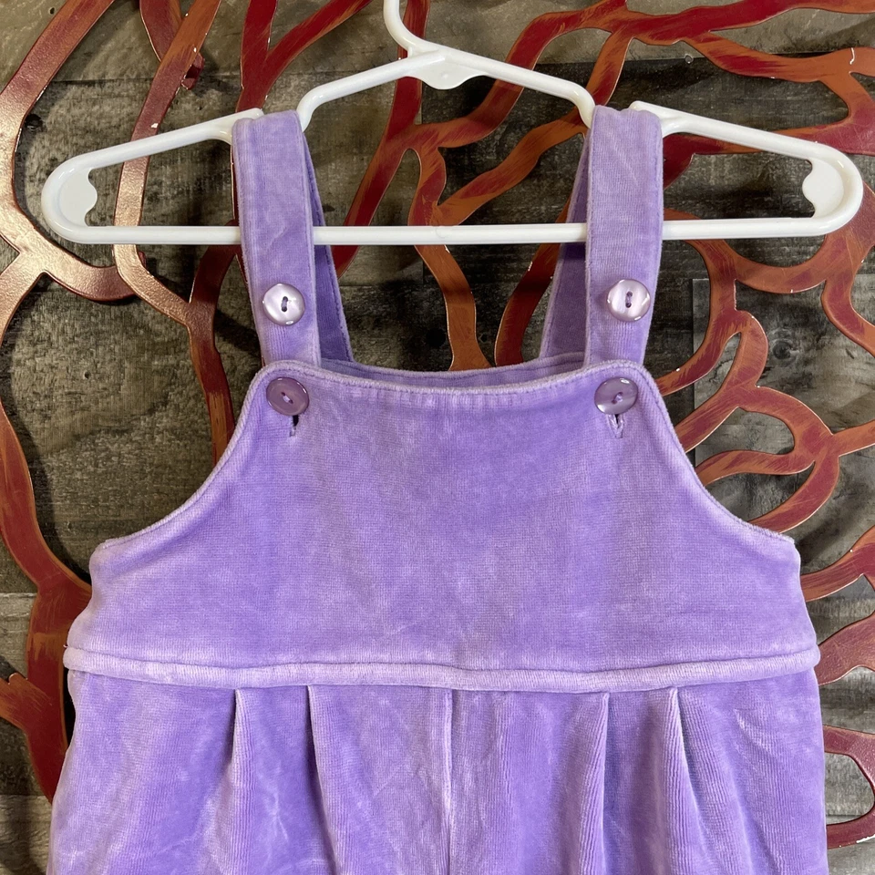 Vintage Talbots Kids Toddler Girls Clothes SZ 18M Plush Retro Overalls Y2K Foto 2 de 4