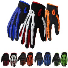 Motorcycle Full Finger Gloves Skull Bone Skeleton Cycling Gloves for Men Women