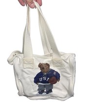 Polo Ralph Lauren Tote Bag, Shopping Bag Bear Usa Basket Ball. 1990’s