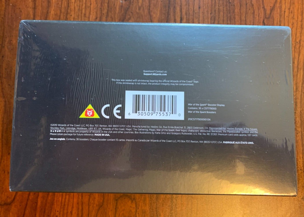 Magic the Gathering MtG WAR OF THE SPARK Draft Boosters Box * FACTORY  SEALED