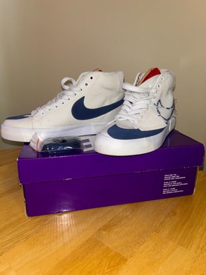 Nike: Blazer Mid SB Edge - Hack Pack/White/ University Red 