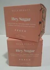 2 x NCLA Beauty Hey, Sugar All Natural Peach Body Scrub Expired 04/24