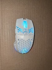 SM600 White Wireless Gaming Mouse 8000 DPI Tri-Modes Type-C Built in Battery