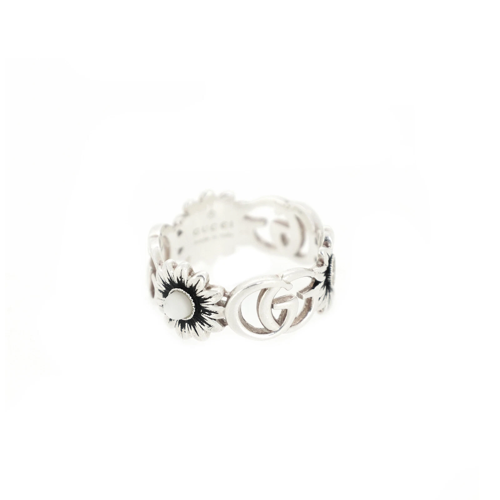 Accessoires homme GUCCI Double G nacre argent massif argent
