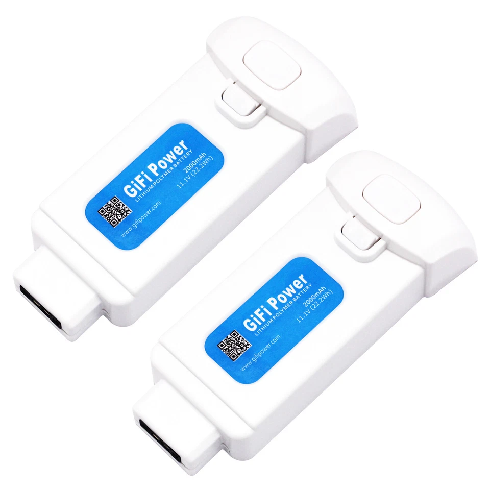 MaximalPower 2 шт. литий-полимерный аккумулятор 2000 мАч сменный для дрона Yuneec Breeze 4K - Изображение 2 из 4