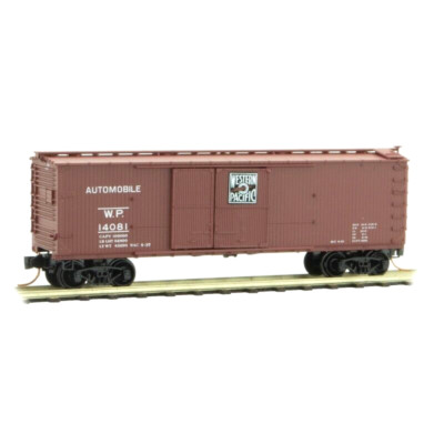 Western Pacific 40' Dbl Sheathed Wood Boxcar 1-1/2 Door MTL#041 00 050 N Scale