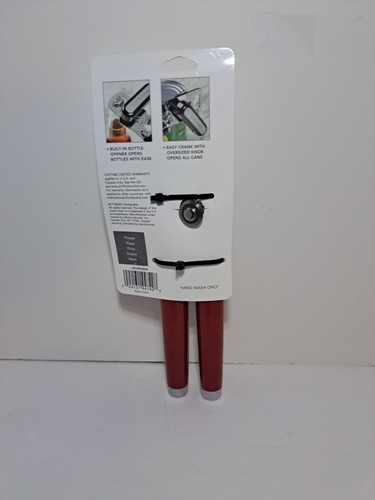 KITCHENAID MANUAL CAN & BOTTLE OPENER GLOSSY EMPIRE RED NEW STYLE KE199OHERA - Picture 5 of 5