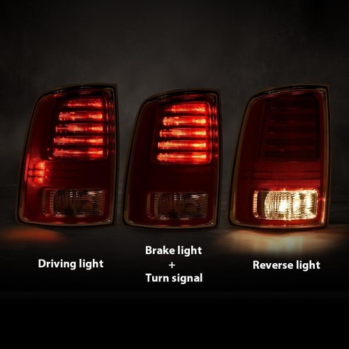 LED Tail Light Left Compatible with Left Side Ram 1500 2500 3500 2013-2018 - Picture 2 of 8