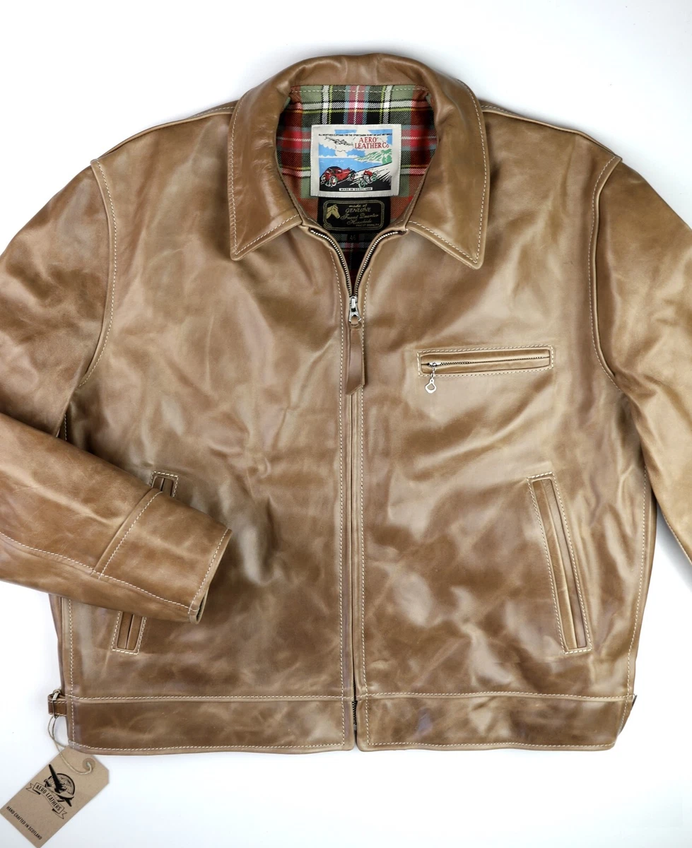 Aero Highwayman size 46 fits like 50 Natural Chromexcel Horsehide