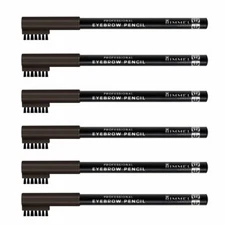 (6 Pack) New Rimmel Professional Eyebrow Pencil Black Brown 0.05 Ounces