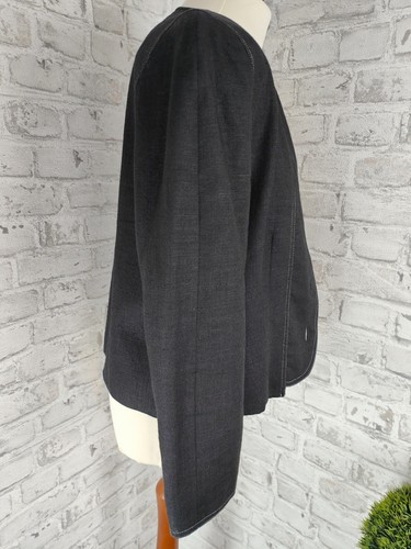 Hagro Trachtenblazer Jacke Knöpfe Horn Metall schwarz Ziernähte Tracht Dirndl - Picture 4 of 10