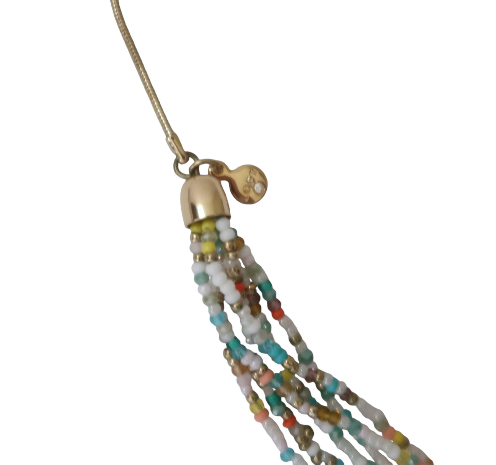 LOFT Multicolor seed bead adjustable necklace - image 4