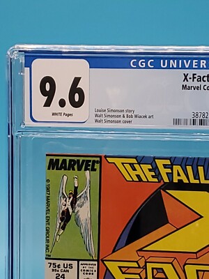 CGC 9.6 X FACTOR #24 MARVEL COMICS 1/88 1ST ARCHANGEL APP WHITE