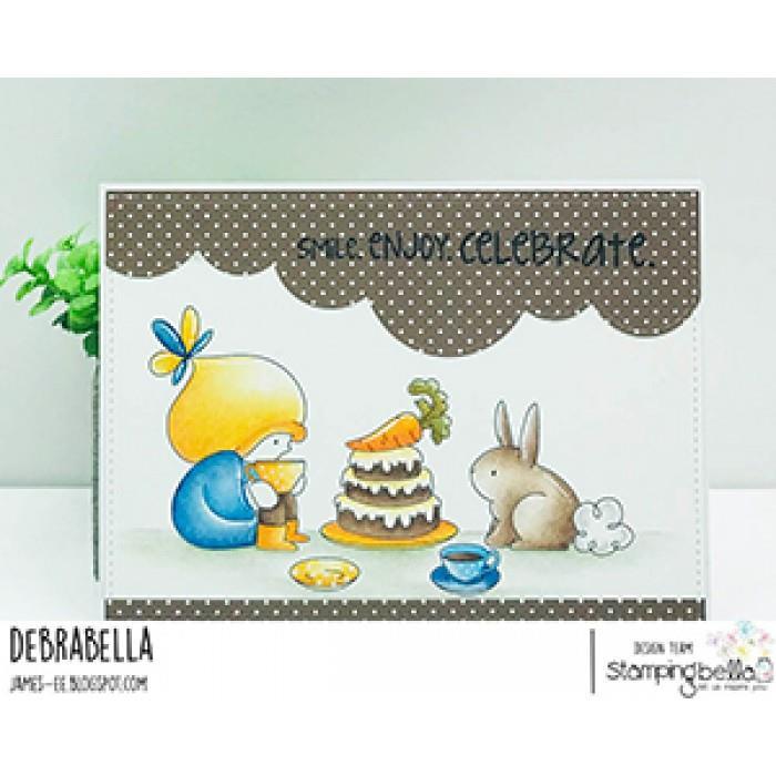 New Stamping Bella Rubber Stamp BUNDLE GIRL TEA PARTY bunny | eBay