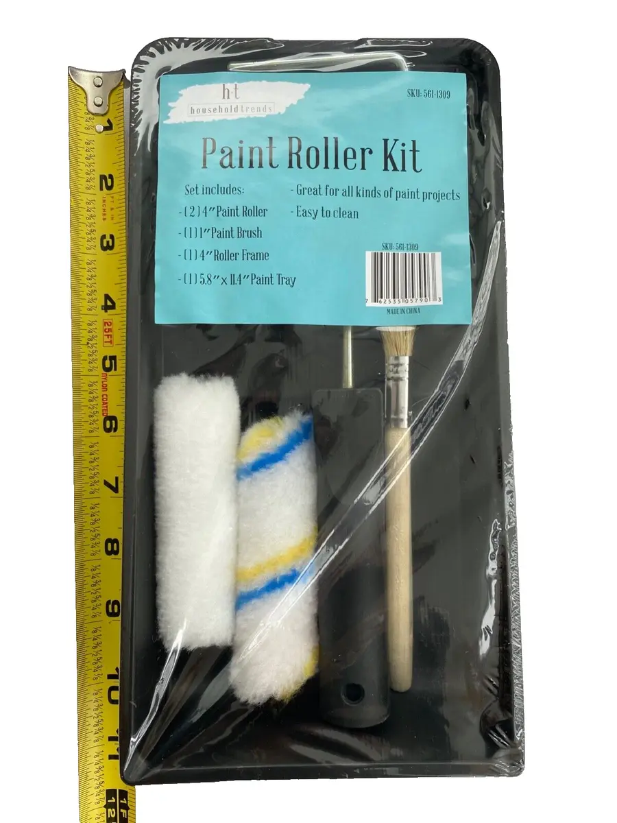 ONE (1) 5 PIECE PAINT ROLLER PAINTING KIT, NEW in PACKAGE