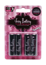 Sexy Battery Xtra Endurance Alkaline Batteries for Adult Toys LR6 AA 1.5V 4 Pack
