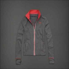 Abercrombie  Fitch Women  s Active Full-Zip Exercise Yoga Stretch Jacket NEW M
