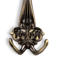 Wandgarderobe Mit 4 Haken – Schwarz-goldene Kleiderhaken, Ausziehbar Bis 70°, Für Flur, Bad, Küche