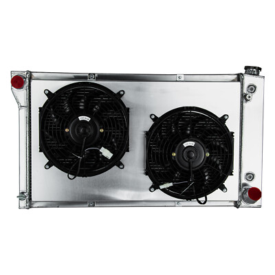 3-Row Radiator+Shroud Fan fits 1967-1972 Chevy GMC C/K 10 20 30 4.1L 4.8L AT USA