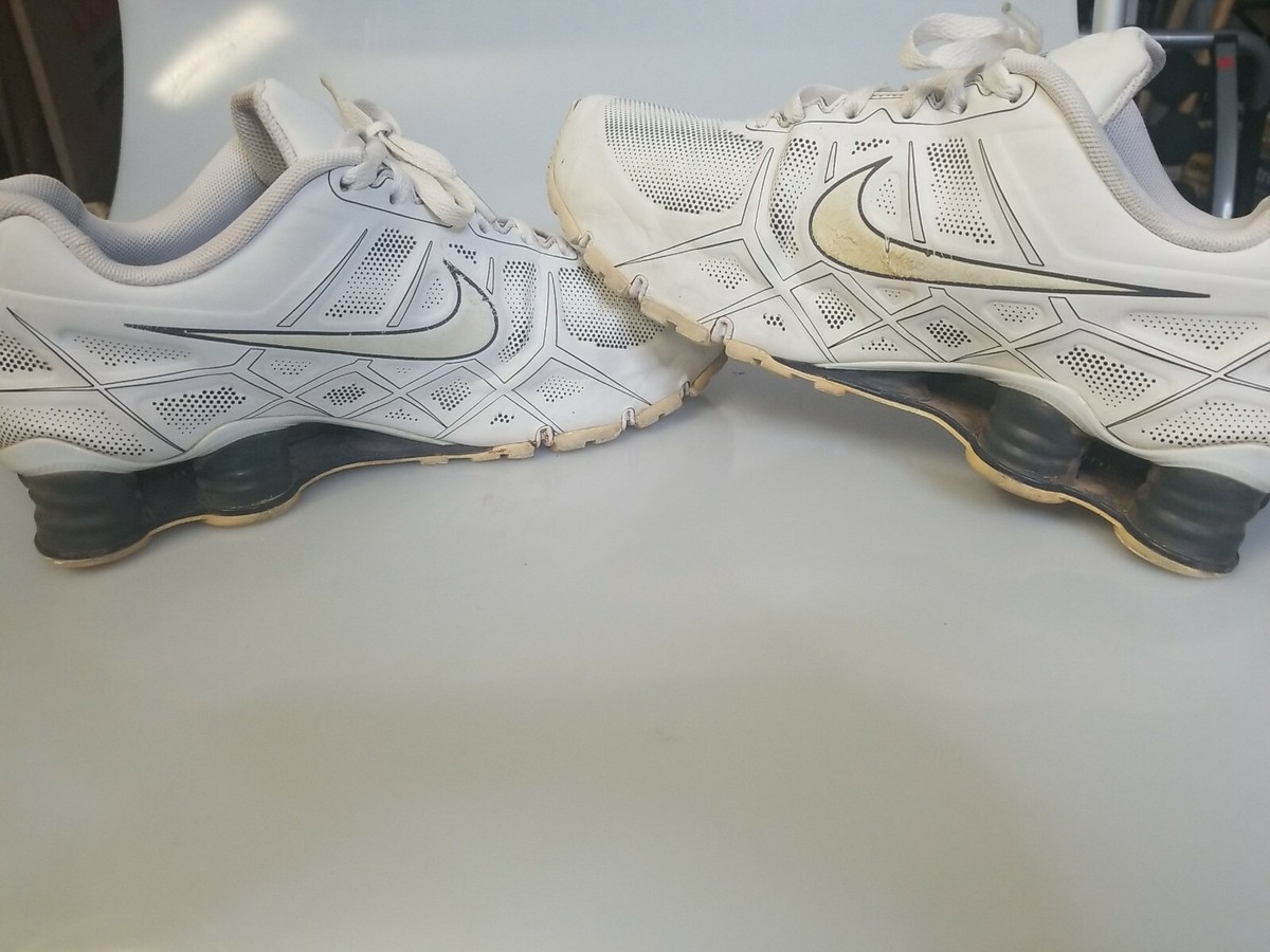 SHOX’X 13冊 Nike Shox Turbo XII SL- 472531 100 - White/ Wolf Grey -Mens