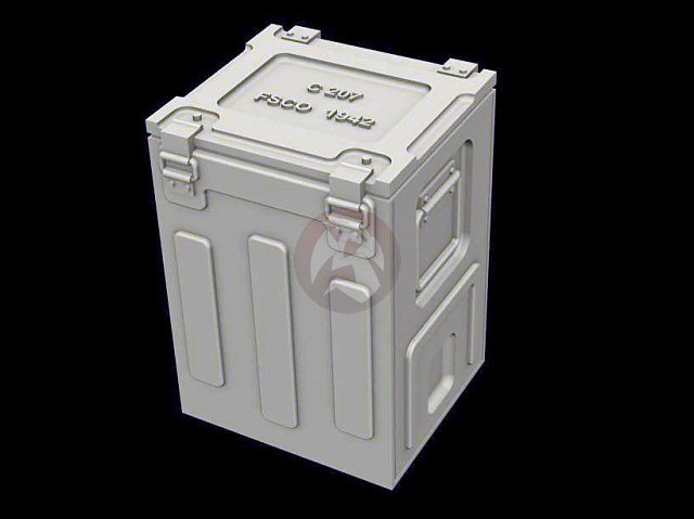 Panzer Art 1/35 C207 British Steel Ammo Boxes WWII (for 2 pounder