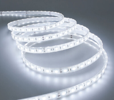 DRIWEI Tira LED 5m 3528 4000K IP65 – Luz Natural Adhesiva Para Interior – Bobina Flexible