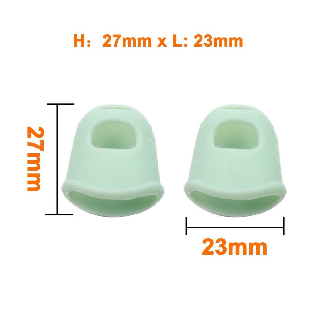 2 Piques Pour Kalimba En Silicone Vert – Protection Doigts, Idéal Débutants