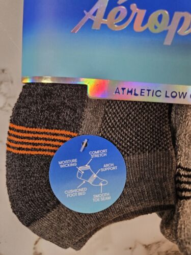 Calcetines deportivos de corte bajo Aeropostale para hombre 8 pares talla 6-12 acolchados absorbentes - Imagen 3 de 10