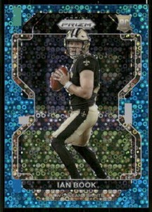 2021 Panini Prizm #357 Ian Book No Huddle Blue #/79