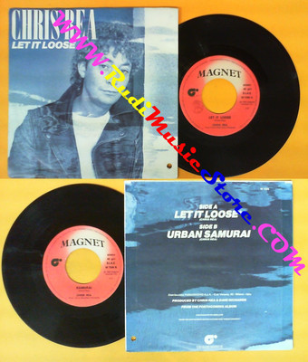 *LP 45 7'' CHRIS REA Let it loose Urban samurai 1983 italy MAGNET  (QSR2)