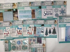 Crafter's Companion Signature Collection Watercolour Christmas Die Stamps Paper