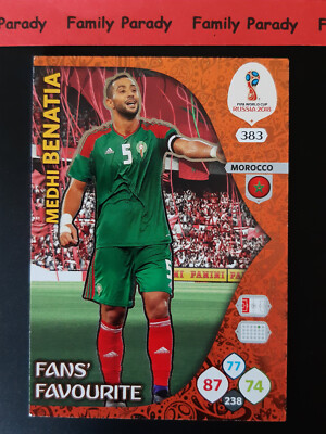 Medhi Benatia 383 Morocco Panini Cards Adrenalyn Foot World Cup Russia 2018