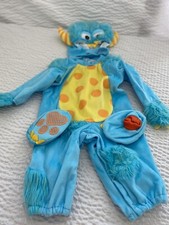 In Character Size 6 TO 12 Months Monster Costume Jumpsuit Hood Booties