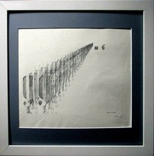 PAUL FLORA  Napoleon und die Garde  HAND-SIGNIERT, 33x30cm,  mit Rahmen 44x44cm