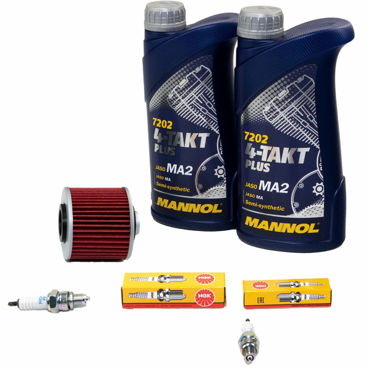 Inspektionskit Yamaha Virago XV 250 Öl Motul 5000 Ölfilter Luft