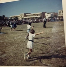 MALTA  SCHOOL SPORTS RAF LUQA EARLY FULL COLOUR  PHOTOGRAH  1960 9/9CM