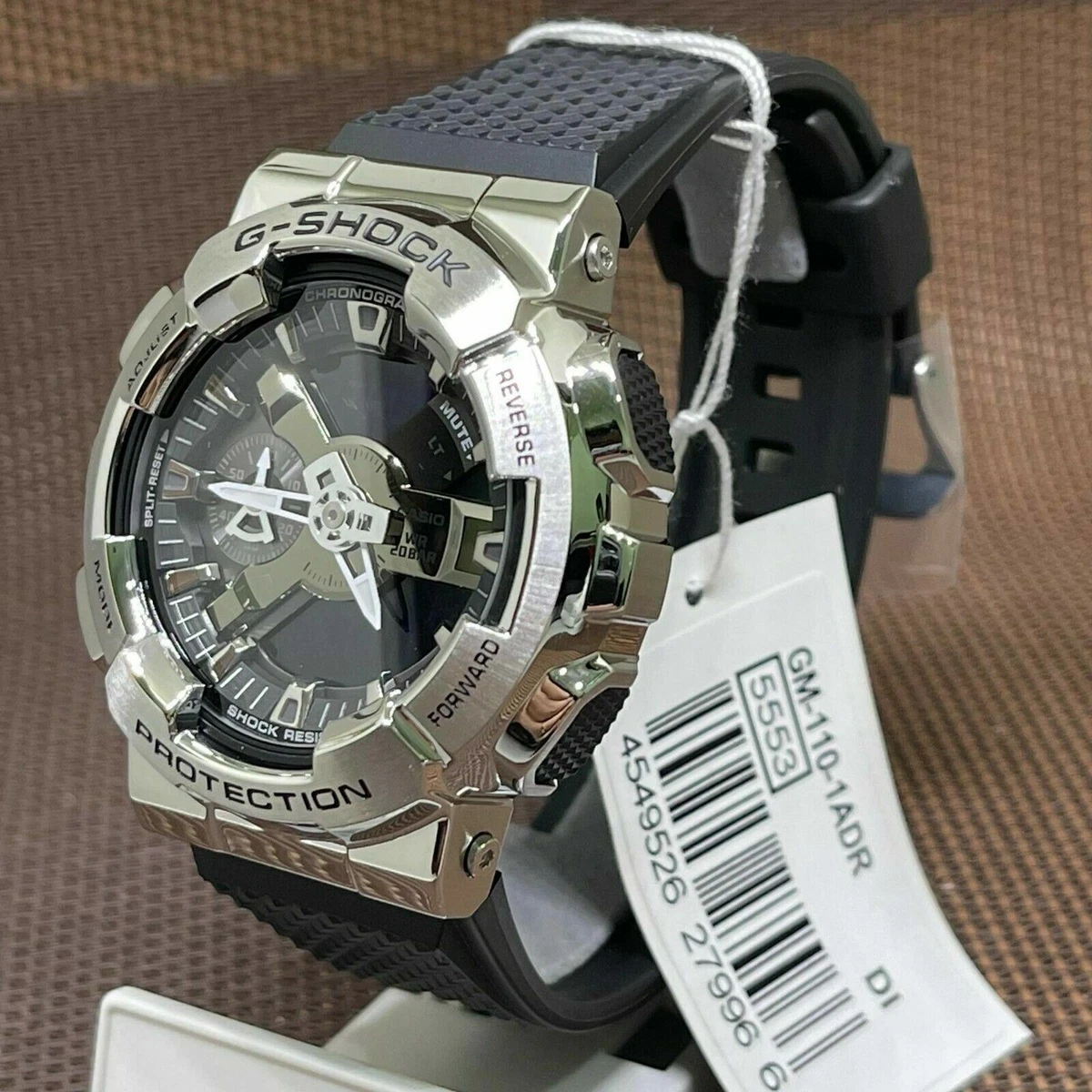 Casio G Shock GM 110 1A Metal Covered Bezel Metallic Look Analog