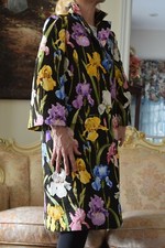 New DOLCE&GABBANA Irises Floral  Print  dress-y coat/jacket IT 38,US 4-6,XS-S 