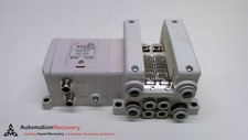SMC VV5QC21-02C8SDTAN0, VALVE MANIFOLD, 5 PORT, 24VDC, 2 STATION, SEE DE #219549
