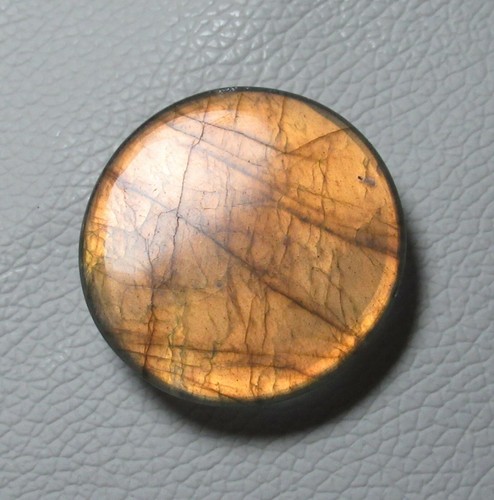 Labradorite Gemstone Round Shape 88.65 Cts Natural Loose Cabochon G 6304 - Picture 3 of 6