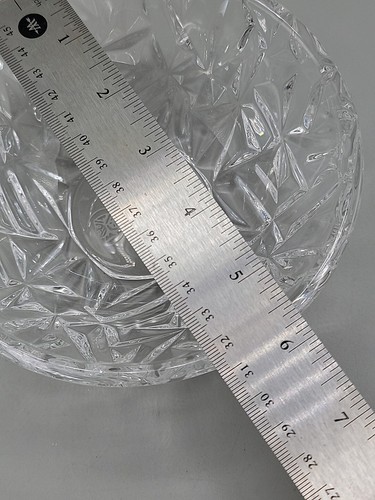 Tiffany & Co Janus Crystal Bowl 5.5" Rock Cut Signed & Model Name 2" Deep - Picture 5 of 17