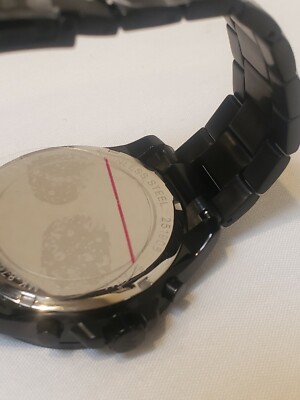 NWT Michael Kors MK8767 Watch 44mm Black Chronograph Face